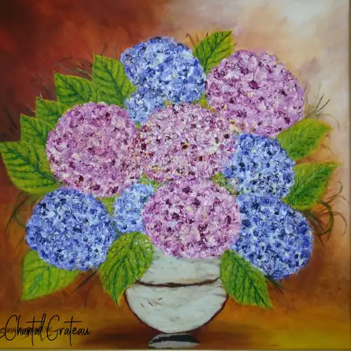 Hortensias 40 x 40 – 600€