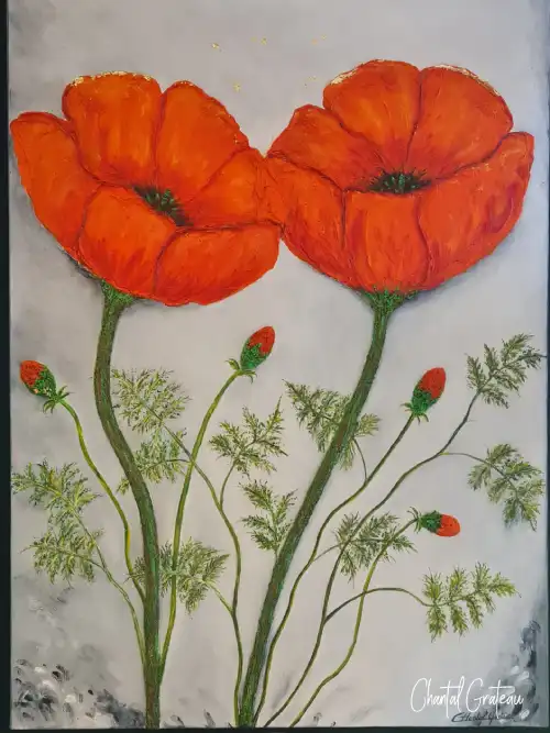 Coquelicots -92 x 73