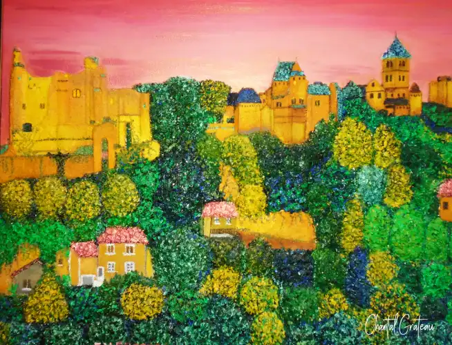 Paysage Chauvinois : 76 X 65