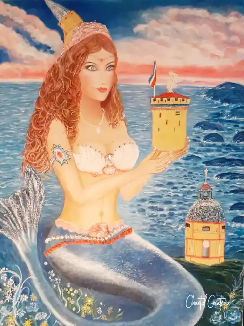 Smizhana sirène des Océans 100X83