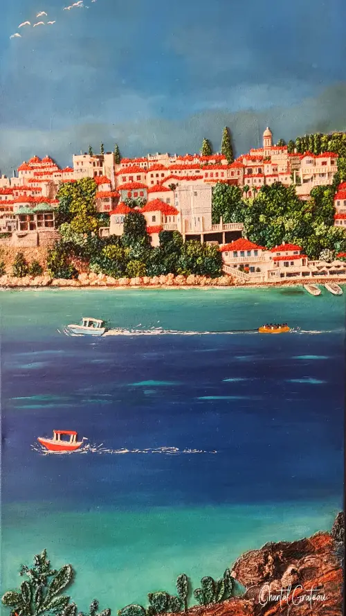 Paysage de grèce 100x60