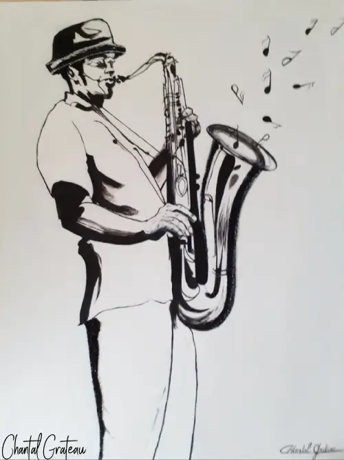 Saxophoniste Pablo 93x72