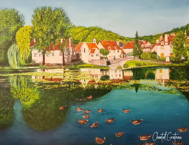 Paysage St Pierre de Maillé : 92 x65