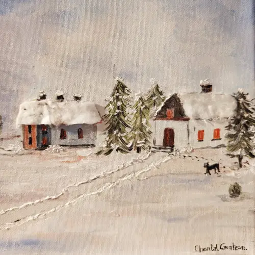 Paysage hivernal 20x20